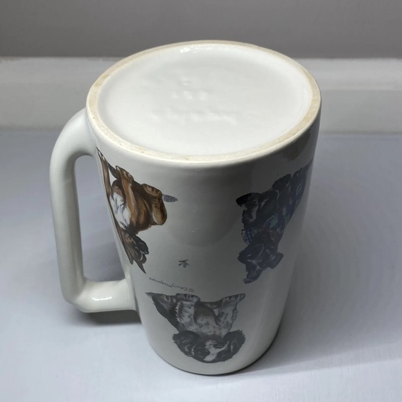 Edwin Megargee Signed Dog & Dragonfly Mug Coffee Cup Boxer, Scottie Springer - Picture 9 of 13